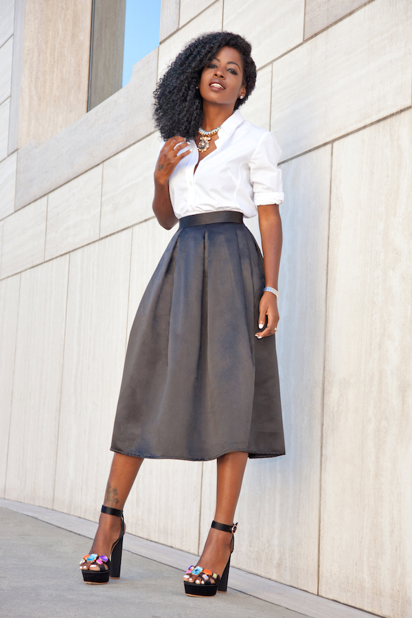 Midi Skirt With Blouse | Jill Dress