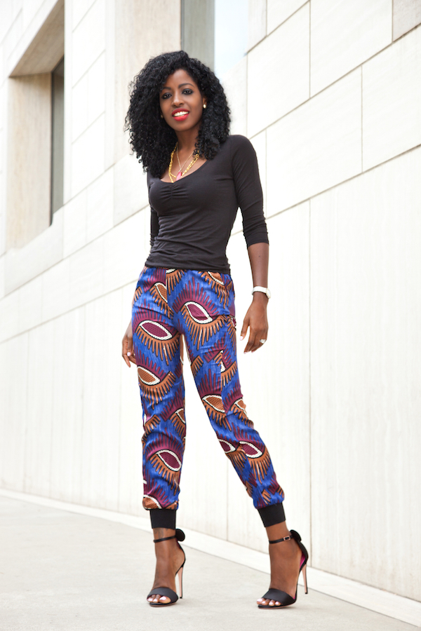 african print joggers