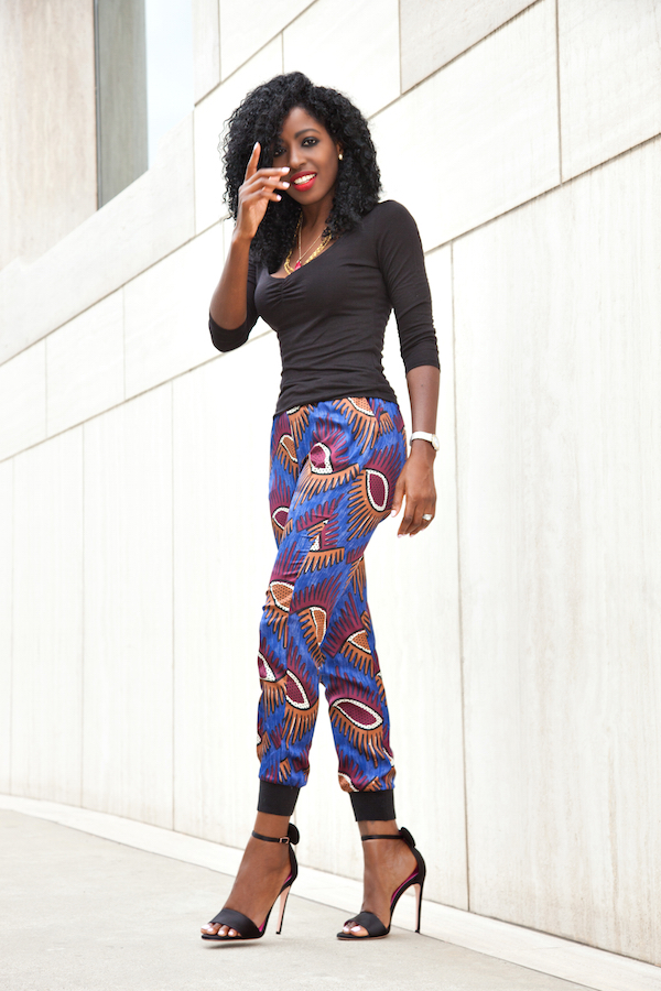 african print joggers