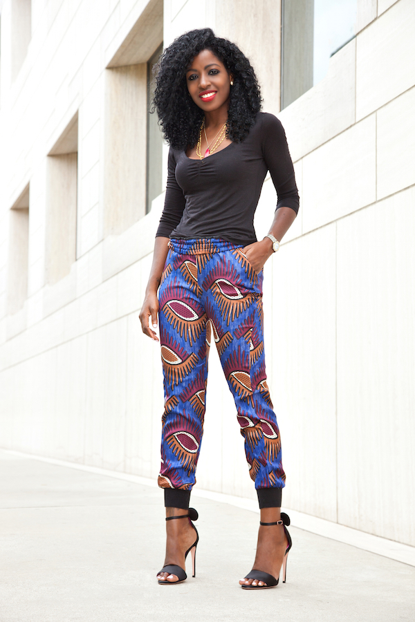 african print joggers