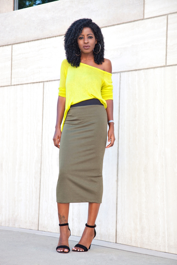 Style Pantry | midi pencil skirt