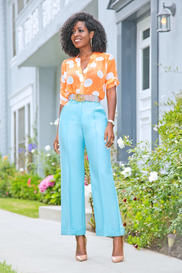 Style Pantry Neon Polka Dot Shirt