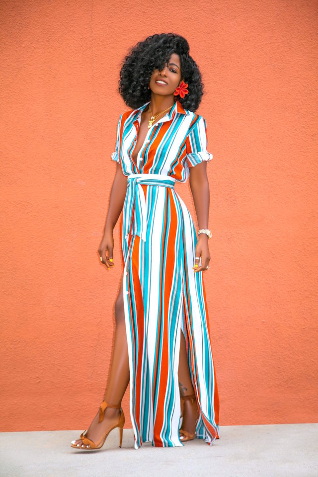 maxi shirtdress