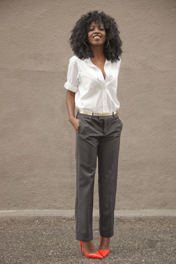 Style Pantry | Boyfriend Shirt + Ankle Length Trousers