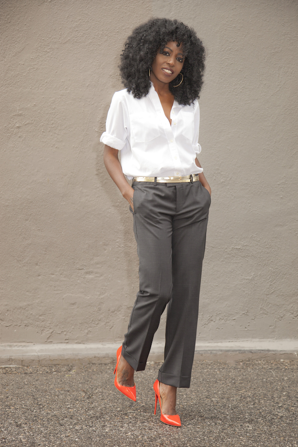Style Pantry | Boyfriend Shirt + Ankle Length Trousers