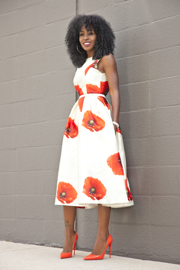 Floral Print Midi Dress – StylePantry