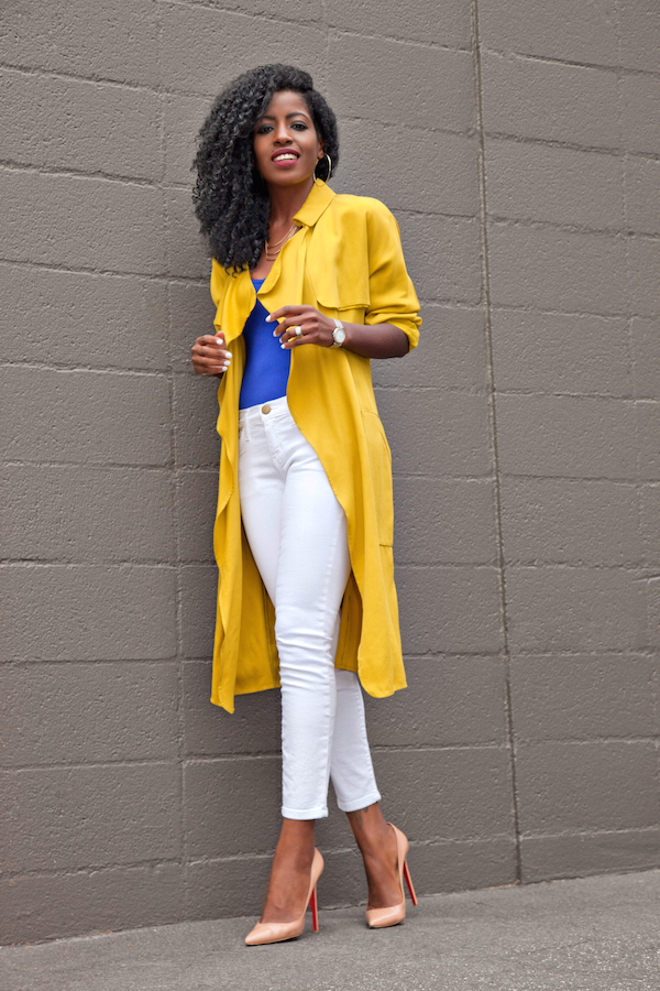 Style Pantry | Trench Coat + Bodysuit + Ankle Jeans