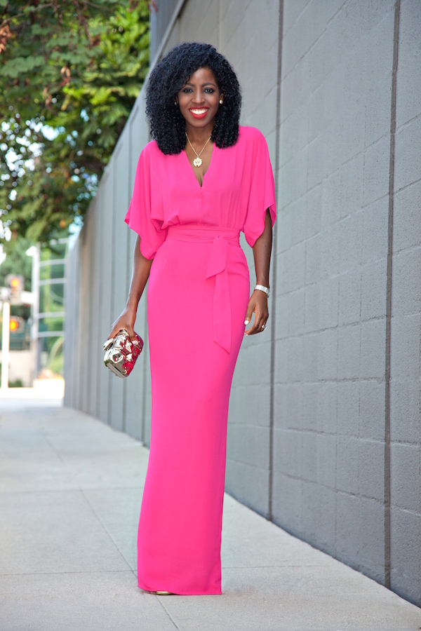 Kimono Sleeve Maxi Dress