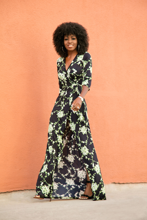 Floral Wrap Maxi Dress – StylePantry