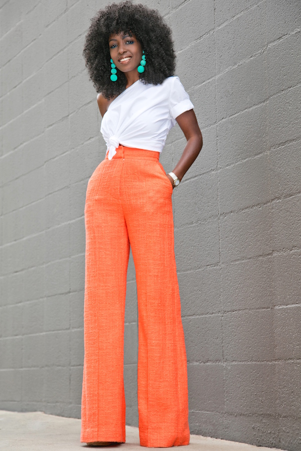 One Shoulder Cotton Top + High Waist Trousers | Style Pantry | Bloglovin’