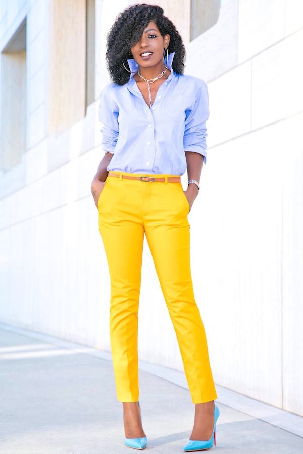 Boyfriend Shirt + Cigarette Ankle Length Pants – StylePantry