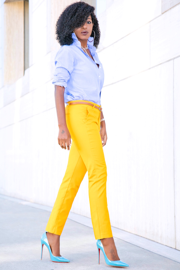 Boyfriend Shirt + Cigarette Ankle Length Pants – StylePantry