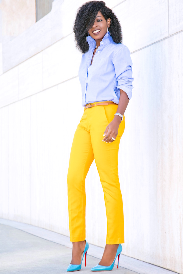 Boyfriend Shirt + Cigarette Ankle Length Pants – StylePantry