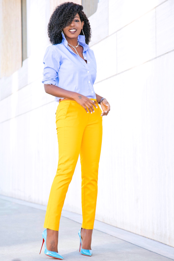 Boyfriend Shirt + Cigarette Ankle Length Pants – StylePantry