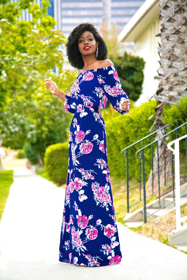 Style Pantry | Floral Off Shoulder Maxi Dress