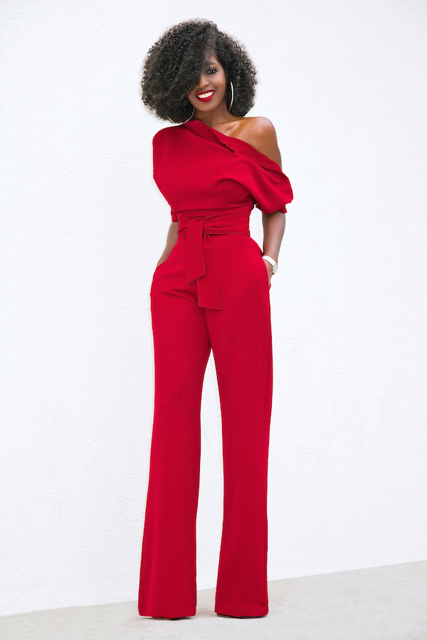 Buttoned Shoulder Dolman Sleeve Jumpsuit – StylePantry