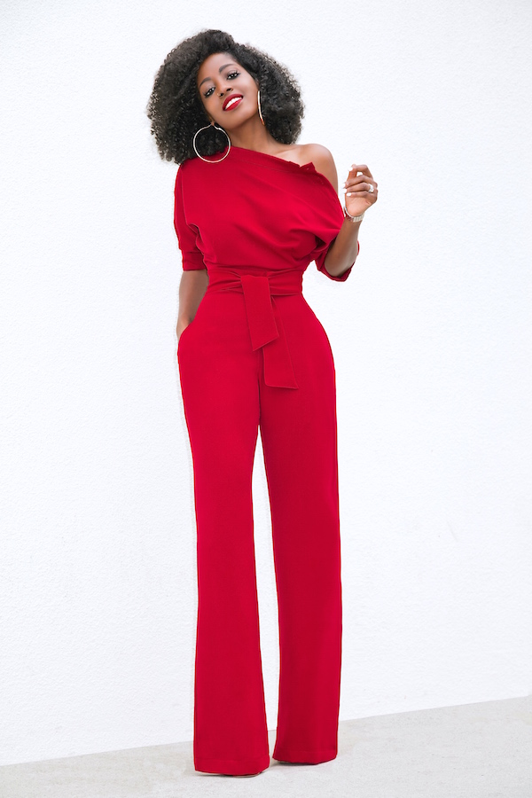 Style Pantry | Buttoned Shoulder Dolman Sleeve Jumpsuit