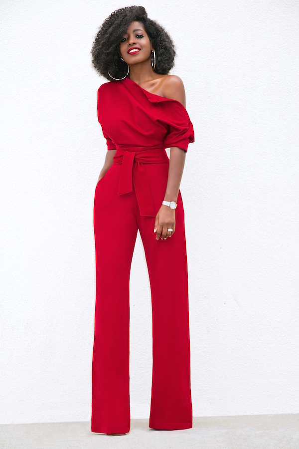 Buttoned Shoulder Dolman Sleeve Jumpsuit – StylePantry