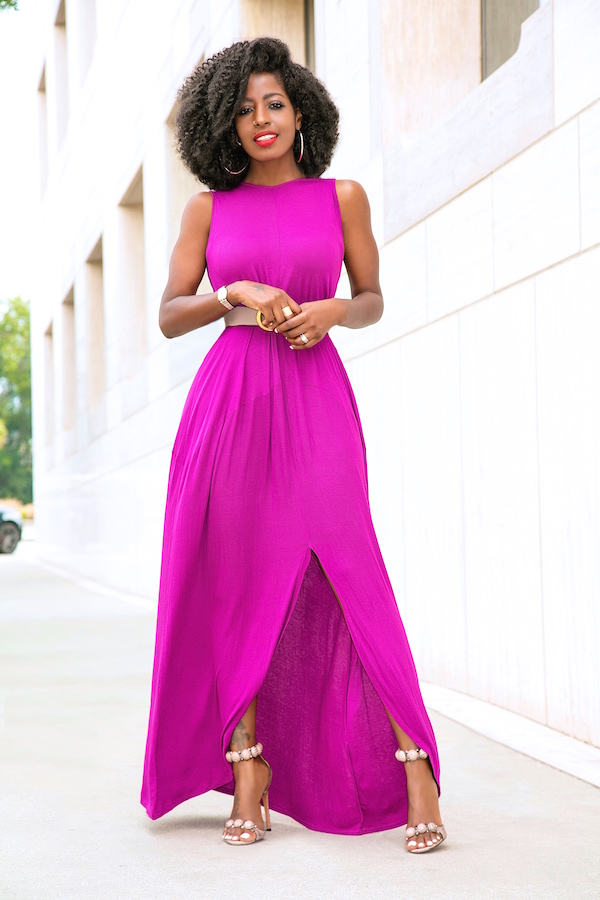 Style Pantry | Front Slit Maxi Dress