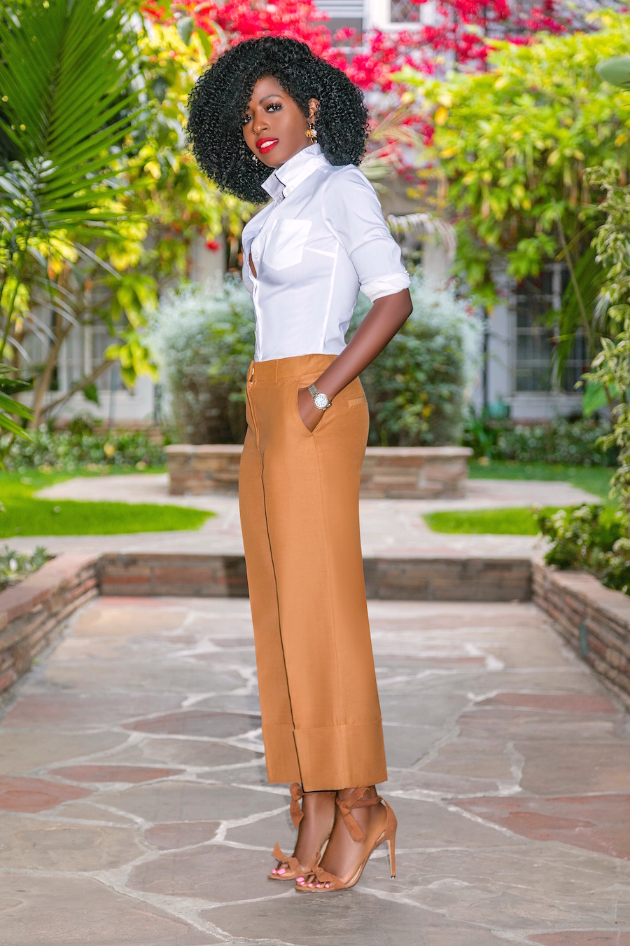 Style Pantry | Fitted Button Down + Ankle Length Trousers