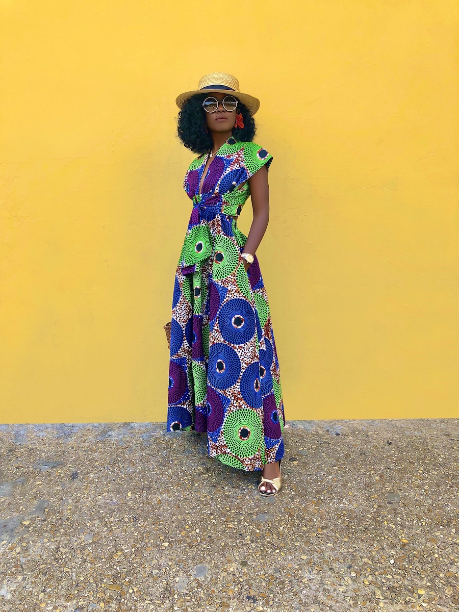 Ankara Print Midi Dress – StylePantry