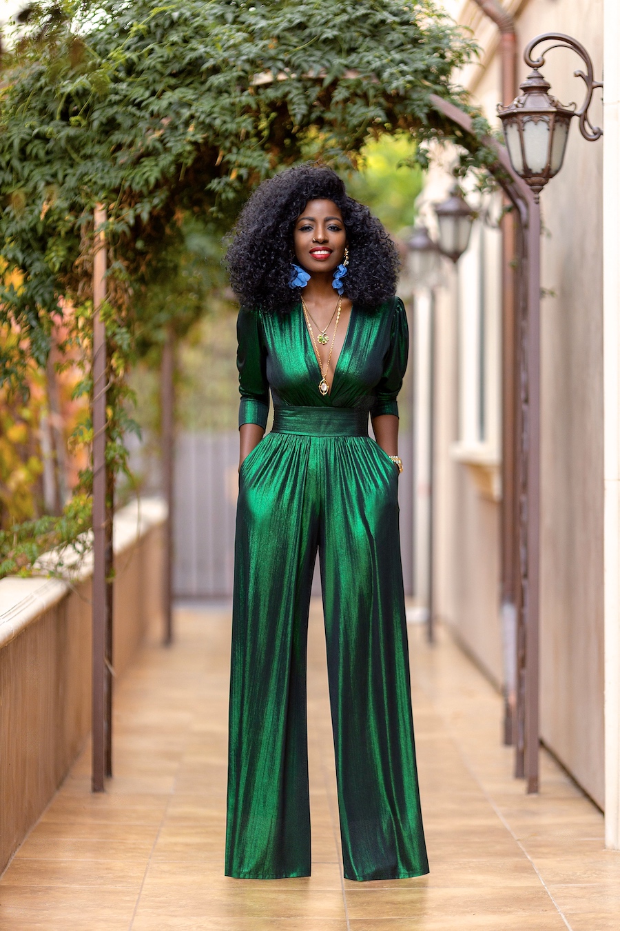 Love the Look! THIS Dazzling Emerald Green Jumpsuit (Perfect for New Years Eve!)