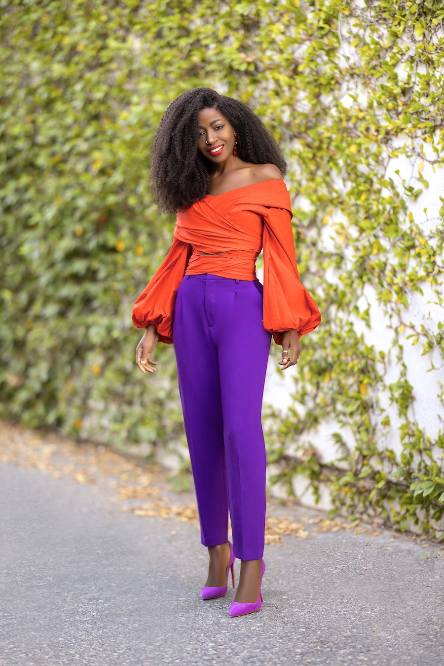 Off Shoulder Blouse + High Waist Pegged Pants – StylePantry