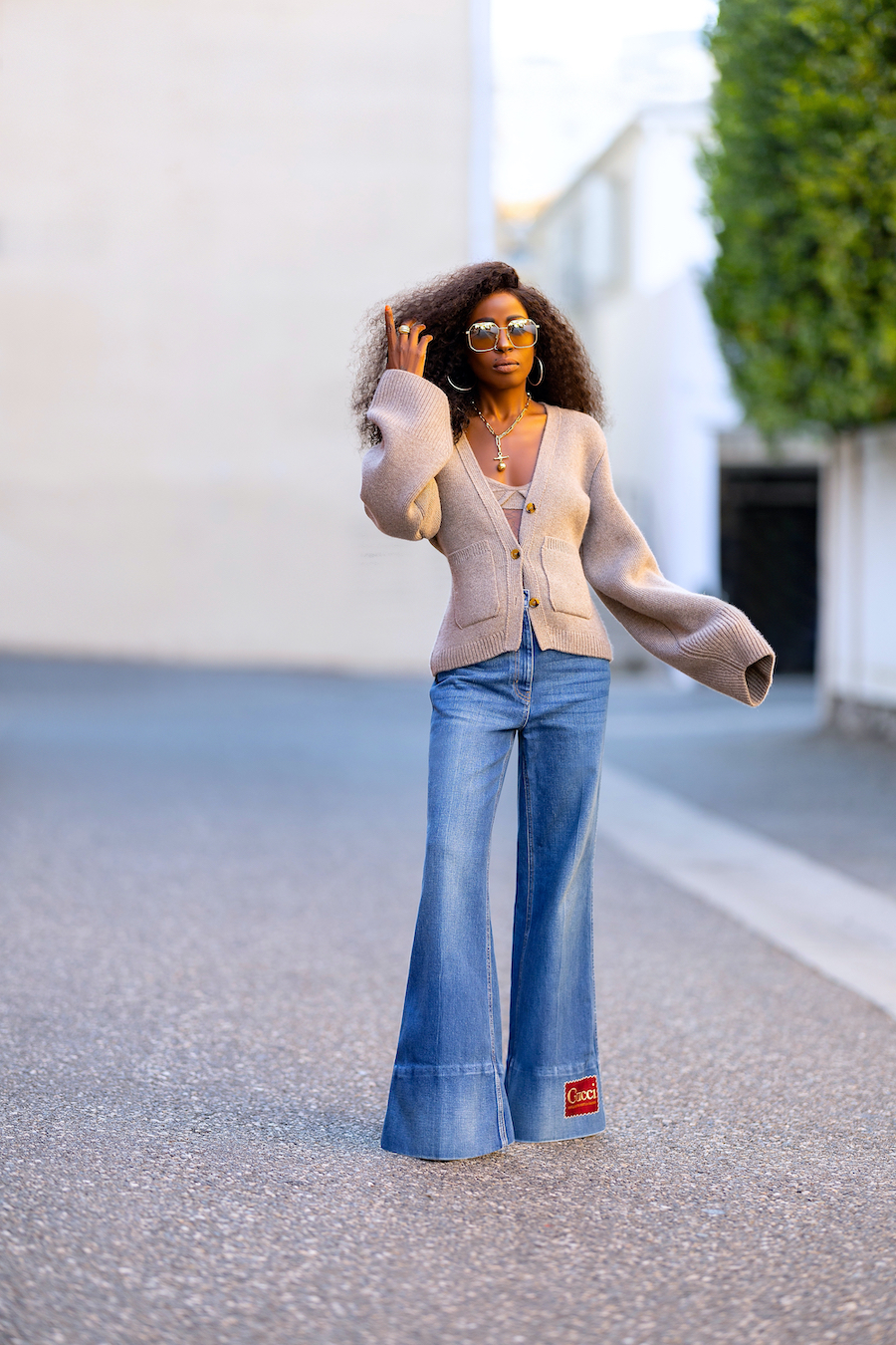 Sequin Bodysuit + High Waist Jeans – StylePantry